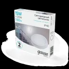 Светильник светодиодный ДБП 15 Вт 1100 лм 4000К AC 220В Белый IP40 круг D155х33мм Пластик ЖКХ HALL Gauss