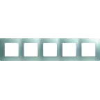 ETIKA Рамка 5 постов алюминий