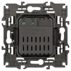 Светорегулятор поворотно-нажимной, 400ВА 230В, Эра Elegance, антрацит,14-4101-05