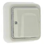 Вывод кабельный с зажимом, цвет белый