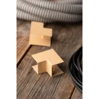 Угол внутренний (25х25) (4 шт) Plast под светлое дерево