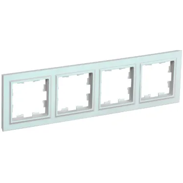 BRITE Рамка 4 поста РУ-4-БрЖ жемчуг