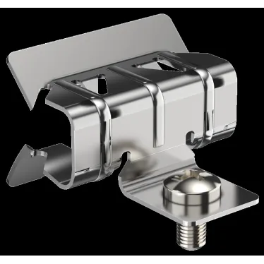 Зажим балочный 2-7мм с отгибом и винтом М6х9 HDZ