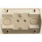 ЭТЮД Розетка угловая двойная открытой установки без заземления без шт.16А 250B, кремовый