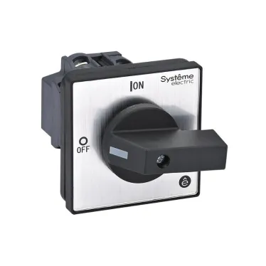 ВЫКЛЮЧАТЕЛЬ-РАЗЪЕДИНИТЕЛЬ 3P 20A С ЧЁРНОЙ РУКОЯТКОЙ НА ДВЕРЦУ 4 ВИНТАМИ