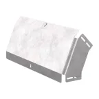 Угол вертикальный внешний 45 градусов с крышкой Стандарт 500х100