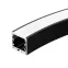 Профиль SL-ARC-3535-D800-A90 BLACK (630мм, дуга 1 из 4) (ARL, Алюминий)