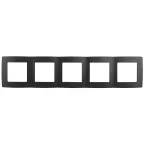 Рамка на 5 постов, Эра12, антрацит, 12-5005-05