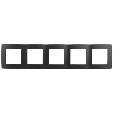 Рамка на 5 постов, Эра12, антрацит, 12-5005-05