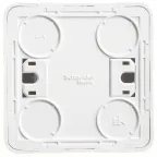 ЭТЮД Выключатель одноклавишный наружный с подсветкой белый сх.1