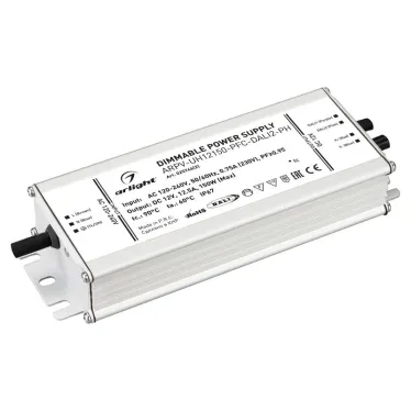 Блок питания ARPV-UH12150-PFC-DALI2-PH (12V, 12.5A, 150W) (IP67 металл, 7 лет)