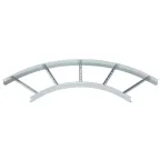 Угловая секция 90° лестничного лотка 60х400 мм R-500 мм.