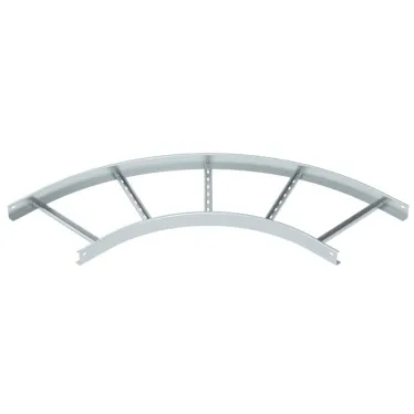 Угловая секция 90° лестничного лотка 60х400 мм R-500 мм.