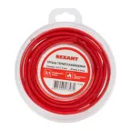 Трубка термоусаживаемая 3,0 1,5 мм красная, ролик 2,44 м, REXANT