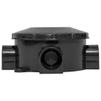 Коробка распаячная КМР-040-040б трехрожковая черная (70х35) PROxima