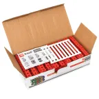 Клемма винтовая JXB-10/35мм.кв красная