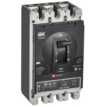 Выключатель автоматический в литом корпусе ARMAT 3P типоразмер H 85кА 400А расцепитель электронный стандартный