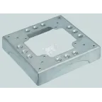 Connect Цоколь для соединен напольного кабель-канала с 4-мя перфорациями 85x18мм алюминий