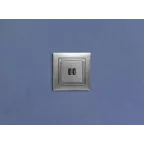 VALENA Розетка двойная USB алюминий