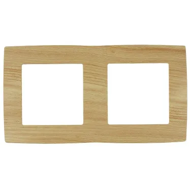 Рамка на 2 поста, Эра12, сосна, 12-5002-11