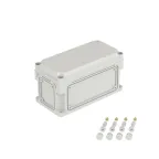 Корпус IP66/IP67, 300х150х160 мм, без МП, с фланцами, непрозрачная крышка H- 35 мм