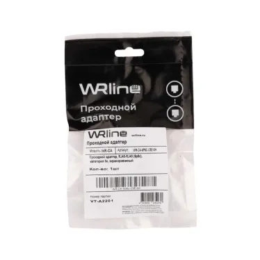 Проходной адаптер RJ45-RJ45 (8p8c) категория 5е экранированный WRline