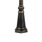Светильник НТУ-3х60w столб Е27 IP44 черное золото