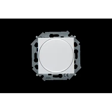 15 Регулятор напряжения поворотно-нажимной электронный переключатель 500Вт 230В винтовой зажим белый