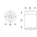 Светильник светодиодный PIPE LED 21W D40 730 SL
