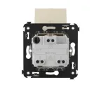 Avanti Розетка с крышкой в стену, 2P+E, ''Ванильная дымка''