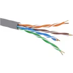 Витая пара U/UTP 4 пары CAT 5E нг(А)-LS серый коробка 305м