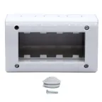 VIVA Коробка модульная настенная IP40 4 модуля для электроустановочных изделий