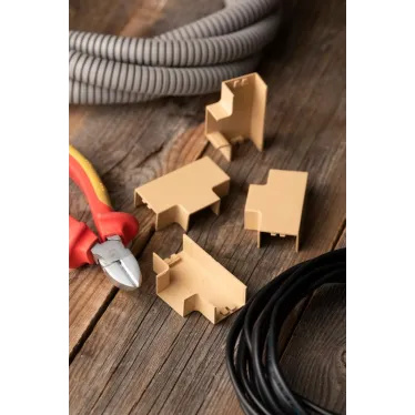 Угол T-образный (25х16) (4 шт) Plast PROxima под светлое дерево