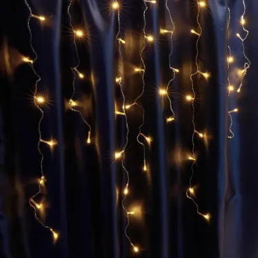 Гирлянда бахрома LED желтый 5.3х0.7м IP44