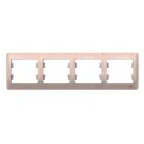 GLOSSA 4-постовая рамка, горизонтальная, сосна