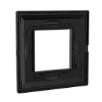 Рамка из металла, ''Avanti'', черная, 2 модуля