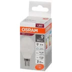 Лампа светодиодная LED 7 Вт E14 6500К 560Лм шарик 220 В (замена 60Вт) OSRAM