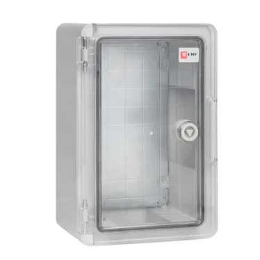 Бокс пластиковый с монтажной платой прозр. дверь 300х200х130 мм IP65 PROxima