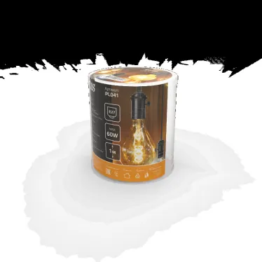 Светильник подвесной под лампу 1хE27 AC 220В Черный IP20 1000х38х83мм Алюминий Decor Gauss