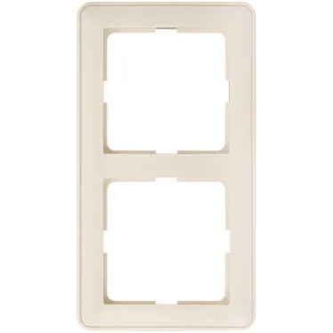 W59 Рамка 2 поста бежевая