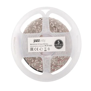 Лента светодиодная LEDx60/м 1м 6Вт/м 12В зеленый IP20 (5м)