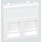 Connect Адаптер на 2 RJ45 CJ545U(FM) CJ546U(FM) шторка 45х45мм SC белый