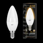 Лампа светодиодная LED 6.5 Вт 520 лм 3000К свеча теплый E14 AC 220В Black Gauss