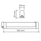 Линейный светодиодный светильник LLED-04-0-40K-008 8Вт 4000K L562мм