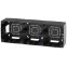 Коробка накладного монтажа 3 поста, Эра12, чёрный 12-6103-06