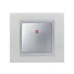 Клавиша с пиктограммой лампа для 75160-39, S82,82N алюминий