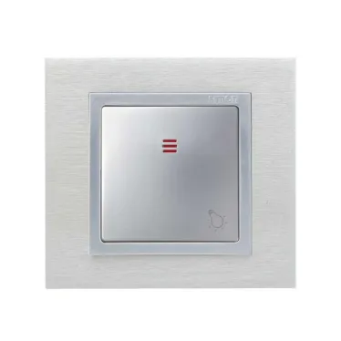 Клавиша с пиктограммой лампа для 75160-39, S82,82N алюминий