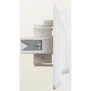 ЭТЮД Выключатель одноклавишный скрытый белый сх.1