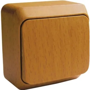 ЭТЮД Переключатель одноклавишный 10А бук