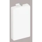 Connect Заглушка узкая 225х45мм алюминий